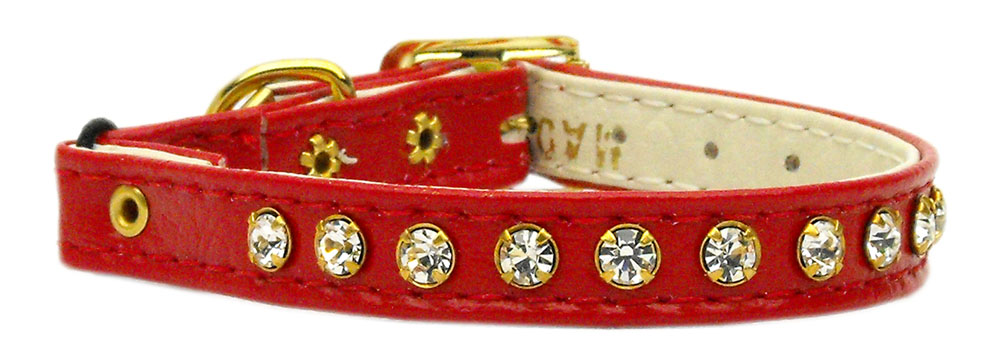 Crystal Cat Safety w/ Band Collar Red 10